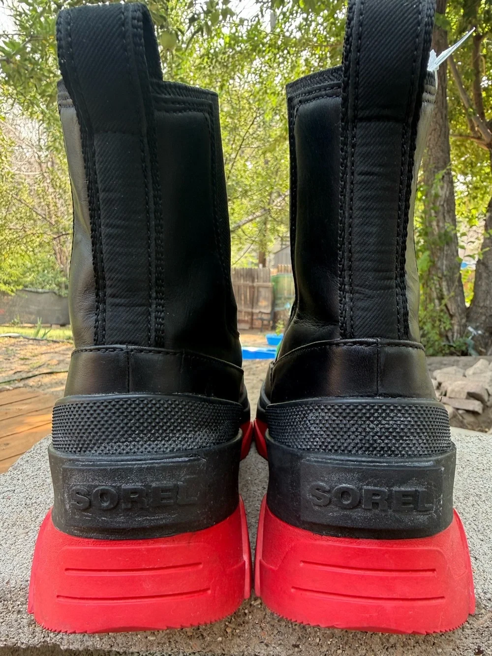 Sorel Brex Chelsea Waterproof Boot in Black & Cherrybomb